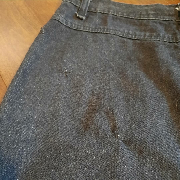 Vintage Starboard Dungaree charcoal denim skirt - Picture 8 of 10